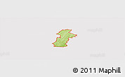 Physical Panoramic Map of ZIP code 30116, cropped outside