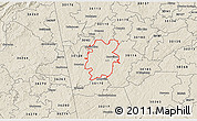 Shaded Relief 3D Map of ZIP code 30117