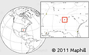 Blank Location Map of ZIP code 30117