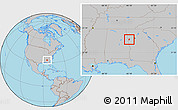 Gray Location Map of ZIP code 30117