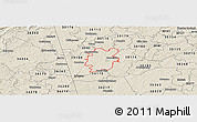 Shaded Relief Panoramic Map of ZIP code 30117