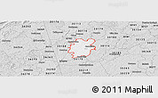 Silver Style Panoramic Map of ZIP code 30117