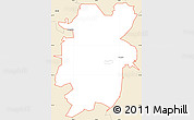 Classic Style Simple Map of ZIP code 30117