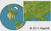 Satellite Location Map of ZIP code 30118