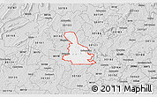 Silver Style 3D Map of ZIP code 30120