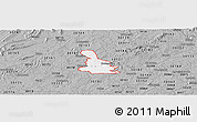 Gray Panoramic Map of ZIP code 30120