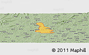 Savanna Style Panoramic Map of ZIP code 30120