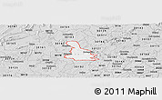 Silver Style Panoramic Map of ZIP code 30120