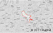 Silver Style 3D Map of ZIP code 30121