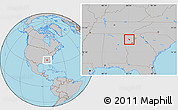 Gray Location Map of ZIP code 30121