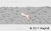 Gray Panoramic Map of ZIP code 30121