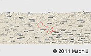 Shaded Relief Panoramic Map of ZIP code 30121