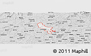 Silver Style Panoramic Map of ZIP code 30121