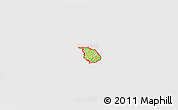 Physical 3D Map of ZIP code 30122, cropped outside