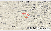 Shaded Relief 3D Map of ZIP code 30122