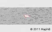 Gray Panoramic Map of ZIP code 30122