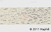 Shaded Relief Panoramic Map of ZIP code 30122