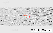 Silver Style Panoramic Map of ZIP code 30122