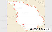 Classic Style Simple Map of ZIP code 30122