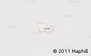 Silver Style 3D Map of ZIP code 30124, single color outside