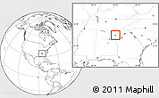 Blank Location Map of ZIP code 30124