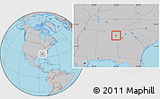 Gray Location Map of ZIP code 30124