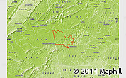 Physical Map of ZIP code 30124