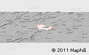 Gray Panoramic Map of ZIP code 30124