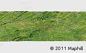 Satellite Panoramic Map of ZIP code 30124