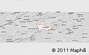 Silver Style Panoramic Map of ZIP code 30124
