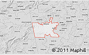 Silver Style 3D Map of ZIP code 30125