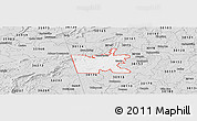 Silver Style Panoramic Map of ZIP code 30125
