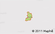 Physical 3D Map of ZIP code 30127, cropped outside