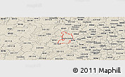 Shaded Relief Panoramic Map of ZIP code 30127