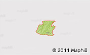 Physical 3D Map of ZIP code 30132, cropped outside