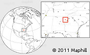 Blank Location Map of ZIP code 30132