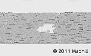 Gray Panoramic Map of ZIP code 30132
