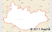 Classic Style Simple Map of ZIP code 30134