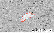 Gray 3D Map of ZIP code 30135