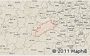 Shaded Relief 3D Map of ZIP code 30135