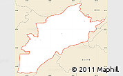 Classic Style Simple Map of ZIP code 30135