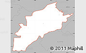 Gray Simple Map of ZIP code 30135