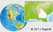 Physical Location Map of ZIP code 30179, highlighted state