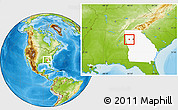 Physical Location Map of ZIP code 30180, highlighted state