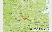 Physical Map of ZIP code 30188