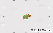 Satellite Map of ZIP code 30188, cropped outside