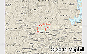 Shaded Relief Map of ZIP code 30188