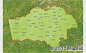 Physical 3D Map of ZIP codes starting with 302, satellite outside
