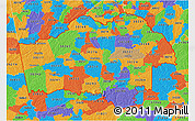 Political 3D Map of ZIP codes starting with 302