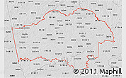 Silver Style 3D Map of ZIP codes starting with 302